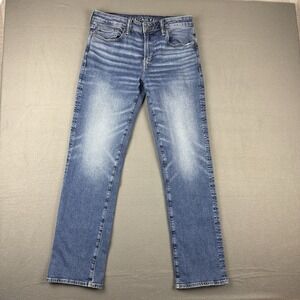 American‎ Eagle Men's 32x32* Airflex Distressed Original Bootcut Whiskered